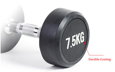 Rubber Round dumbbells, round rubber dumbbells, body solid round rubber dumbbells supplier