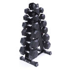A-frame dumbbell rack stand for home gym fitness 6 tier weight rack for dumbbells supplier