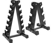 A-frame dumbbell rack stand for home gym fitness 6 tier weight rack for dumbbells supplier