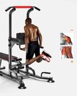 Pull Up Bar Station With Weight Bench Push Up Multifunctional Power Tower Workout Dip Station supplier