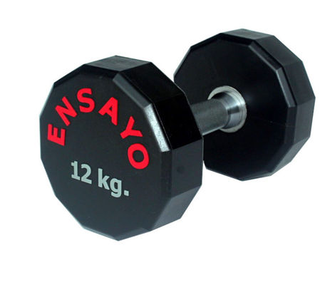 PU coated dumbbells, twelve sided PU dumbbell home gym, PU dumbbell manufacturer supplier