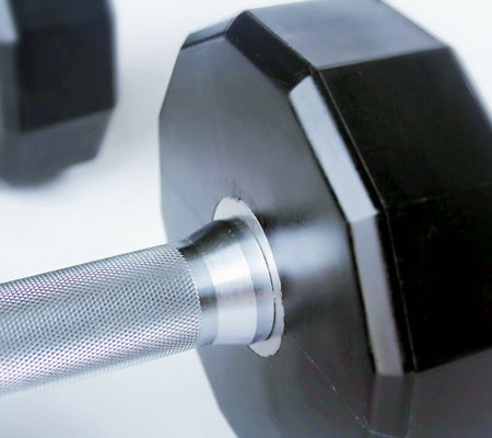 PU coated dumbbells, twelve sided PU dumbbell home gym, PU dumbbell manufacturer supplier