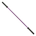 women's purple color bar for weight lifting training, colorful black zinc barbell rod for ladies supplier