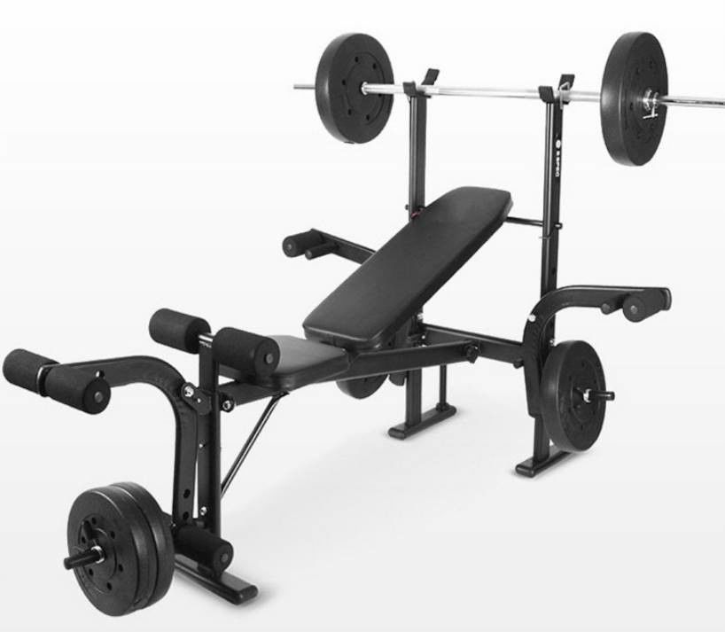 Weight Lifting Bench With Rack Workout Bench With Barbell Rack Adjustable Weight Bench For Home Gym Weightlifting supplier