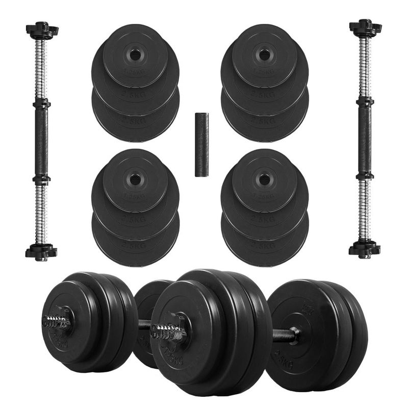 vinyl adjustable dumbbells, vinyl adjustable dumbbell set with barbell link, vinyl adjustable weights supplier