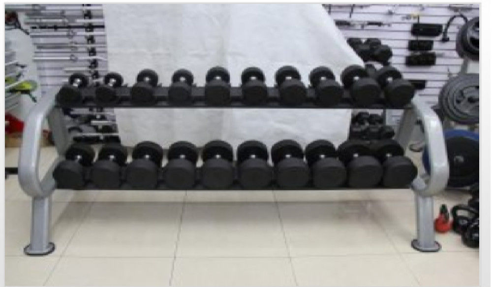 rubber coated dumbbell set with rack, rubber coated dumbbell set with storage rack supplier
