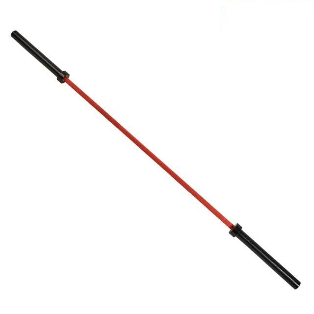 Olympic Barbell Bar with Red Handle, colored olympic barbell rod 28*2200mm weight capacity 1500lb supplier